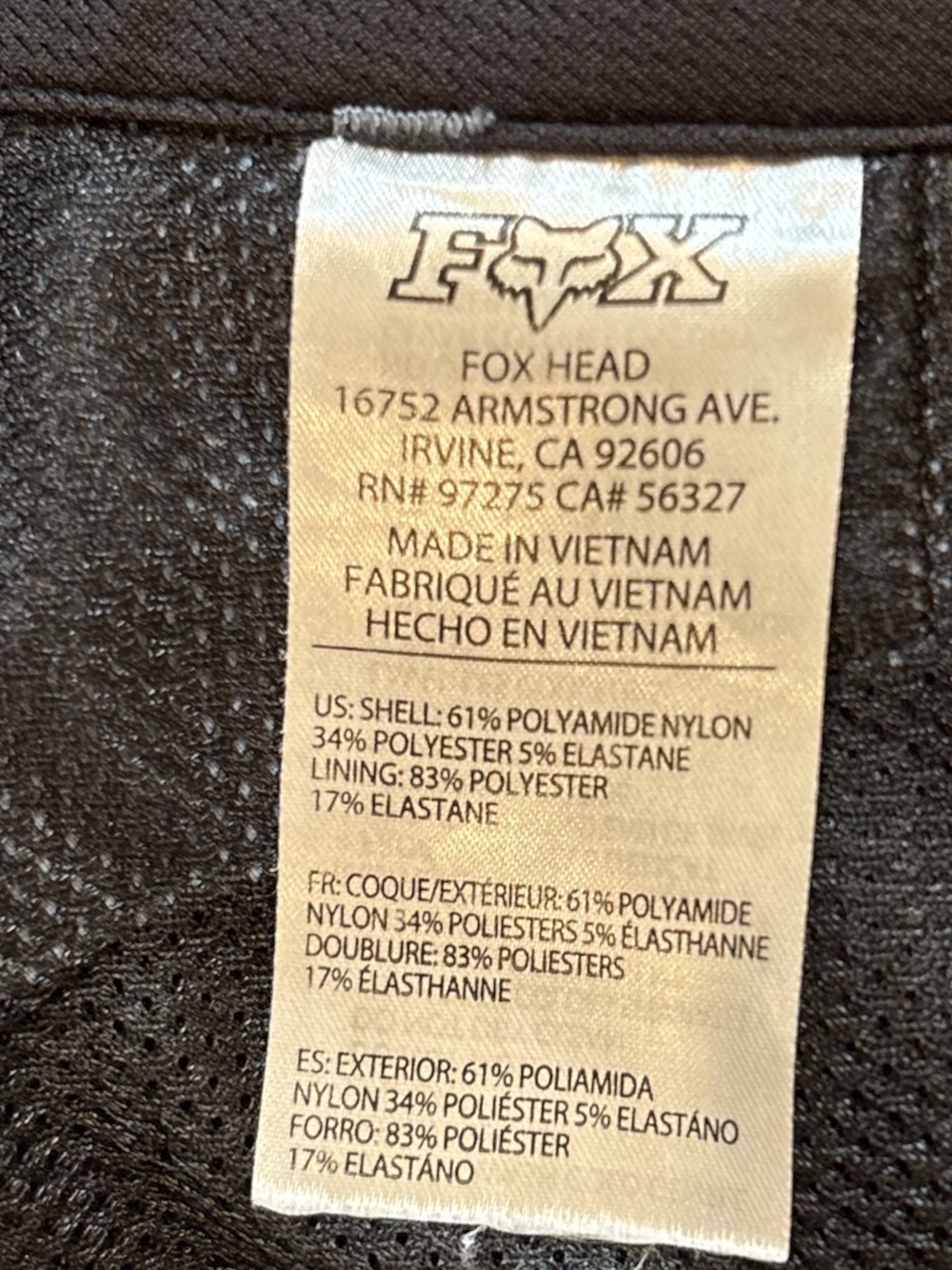 Fox Men's Light Gray Performance Hybrid Shorts - Picture 6 of 6